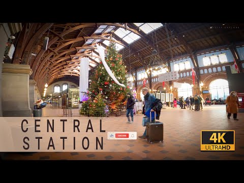 Copenhagen Central Station mini tour | 4K