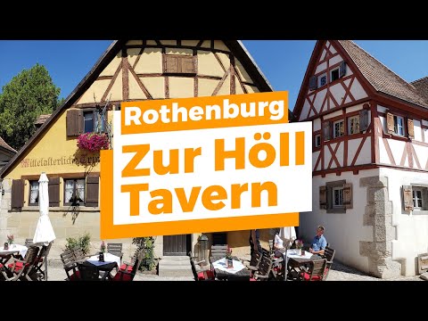 Best Restaurant In Rothenburg Germany - Zur Höll To Hell Medieval Tavern