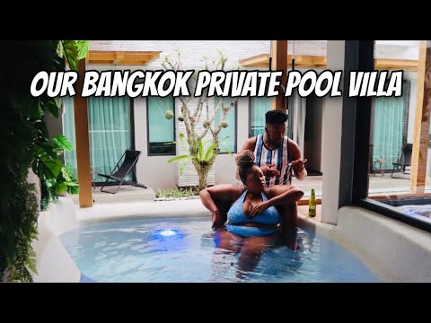 VLOGTOBER | Our Private Pool Villa In Bangkok | Room Tour | Travel Vlog | Mzwandile and Siza