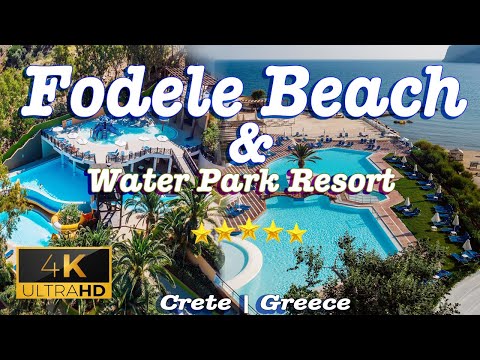 Fodele Beach & Water Park Holiday Resort 5*,☀️Greece🏝️Hotel Tour【4K】