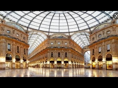 [Italy Trip 2021]  Galleria Vittorio Emanuele II, famous luxury shopping mall in Milan, Italy #milan