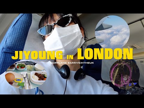 런던 왔어요 🇬🇧비행기에서 혼자 12시간동안 뭐할까? ✈️뉴 선글라스&대한항공 리뷰, 영국 브이로그 / jiyoung in LONDON #1