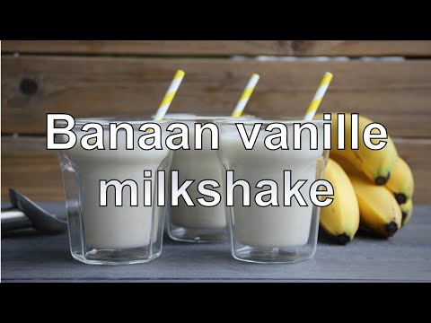 Banana vanilla milkshake recipe